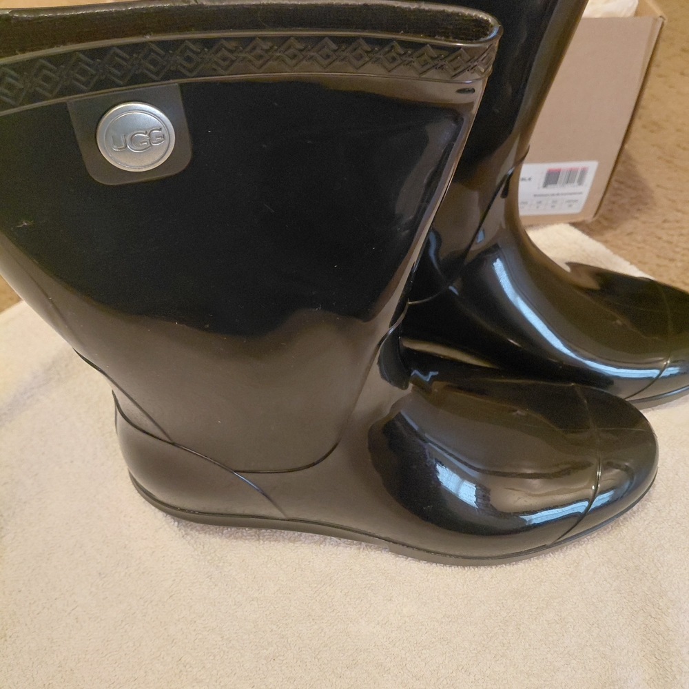 UGG Women's Black Rain Boots